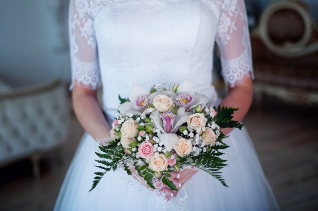 bouquet da sposa con rose