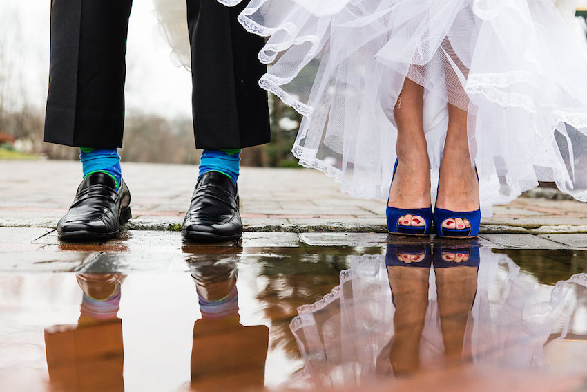 accessori blu per la sposa 